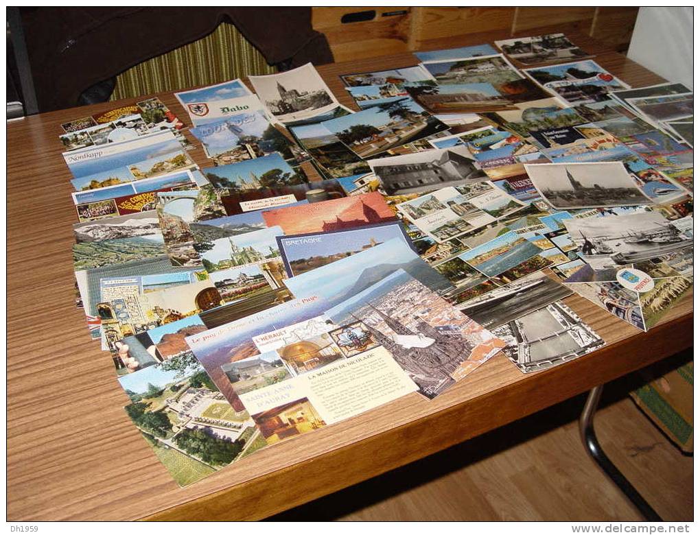 LOT VRAC PETITES CARTES ET DROUILLE ENV. 300 CPM - 100 - 499 Postcards