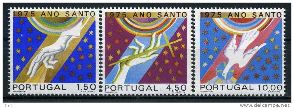 1975 Portogallo, Anno Santo , Serie Completa Nuova - Neufs