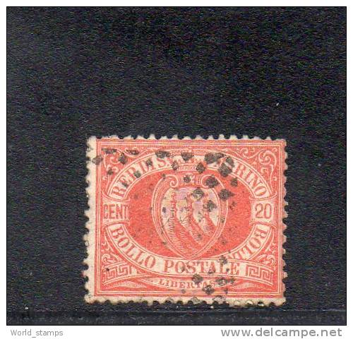 SAN MARINO 1877-90 CIFRA - Used Stamps