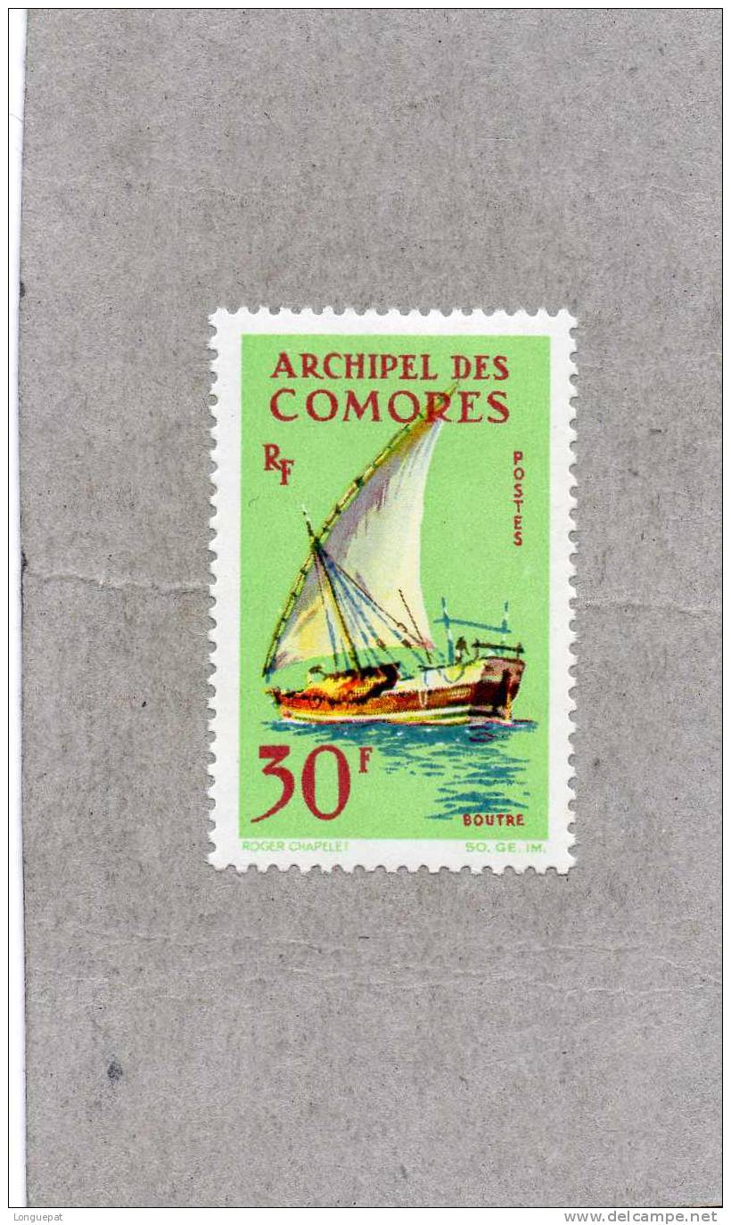 COMORES :   Embarcations : Boutre - Unused Stamps