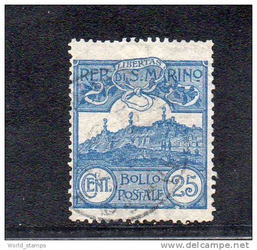 SAN MARINO 1903 CIFRA -VEDUTA - Used Stamps