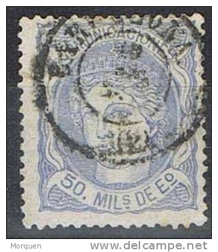 50 Milesimas Alegoria, Edifil 107, Fechador BARCELONA  º - Used Stamps