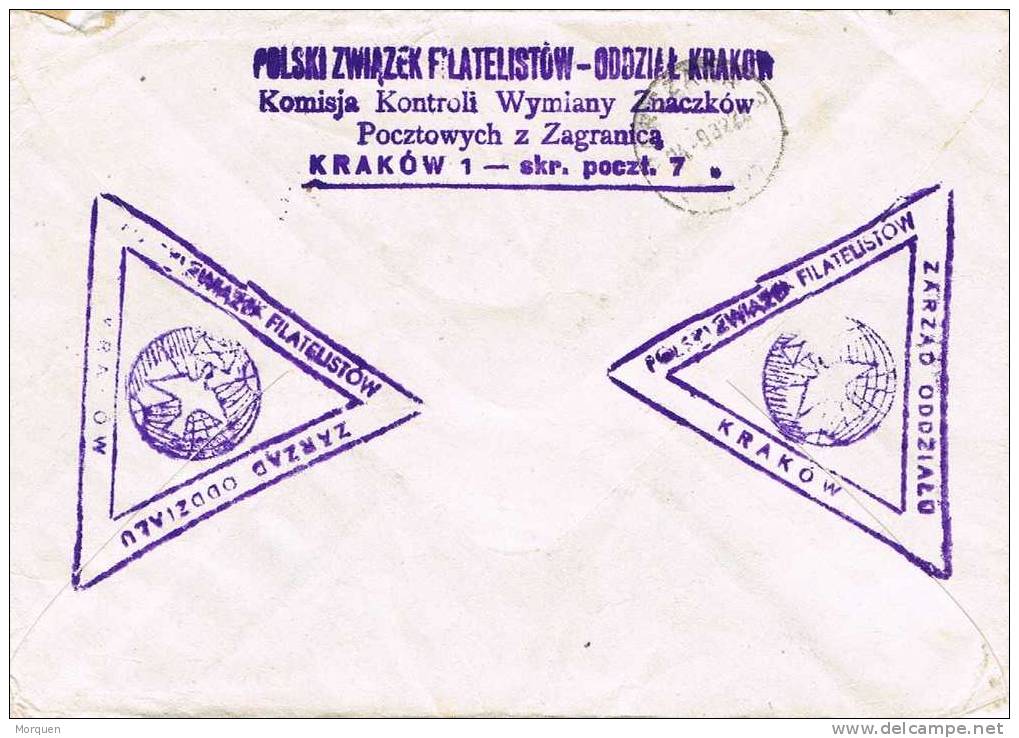 Carta Certificada KRAKOW (Polonia) 1982. Personajes - Briefe U. Dokumente