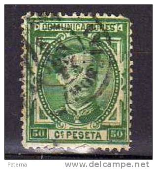 España 1876, Nº 179, Fechador Cartagena ,(Murcia), Alfonso Xll, - Usati