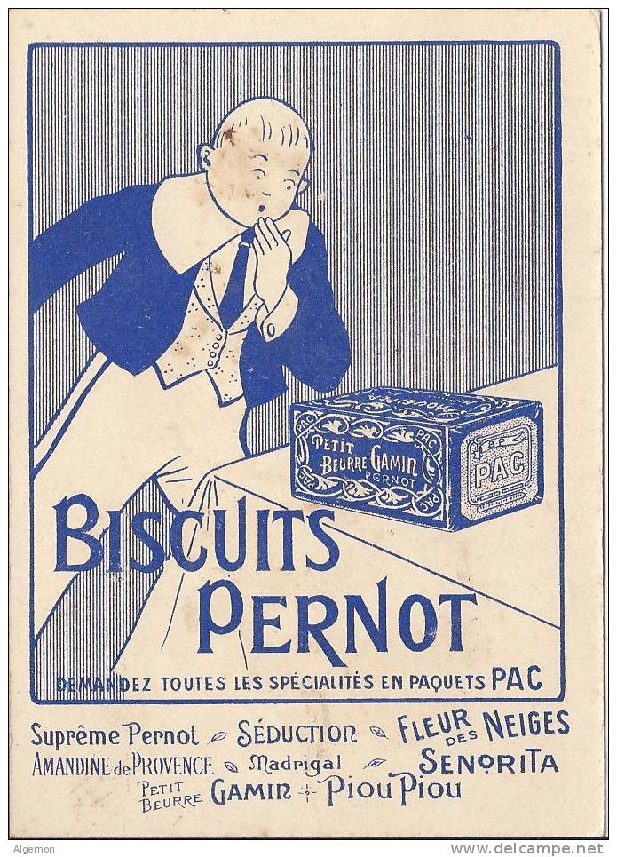 1085 - Omelette Sans Lard Collection Des Buiscuits Pernot - Publicidad