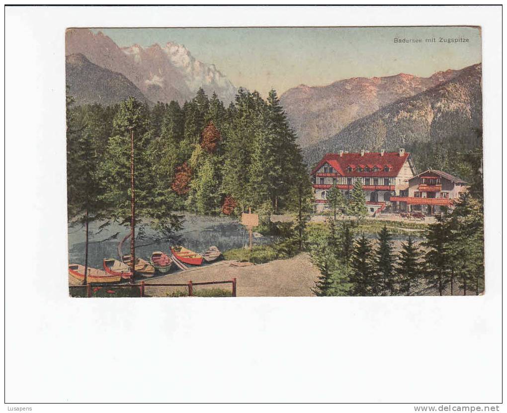 OLD FOREIGN 5973 - SUISSE SWITZERLAND SCHWEIZ - Badersee Mit Zugspitze - Zoug