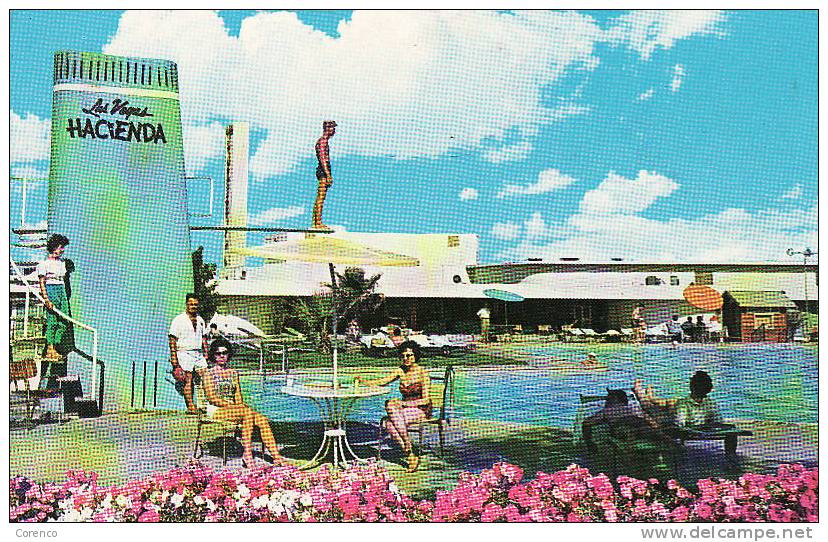 5325   PISCINE    LAS VEGAS  Hotel Hacienda  Circulée  1973 - Las Vegas