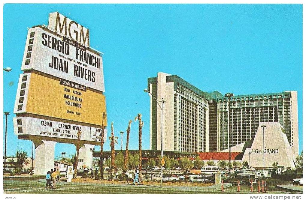 MGM Grand Hotel Las Vegas Nevada 2100 Rooms 26 Story 120 Million Dollar - Las Vegas