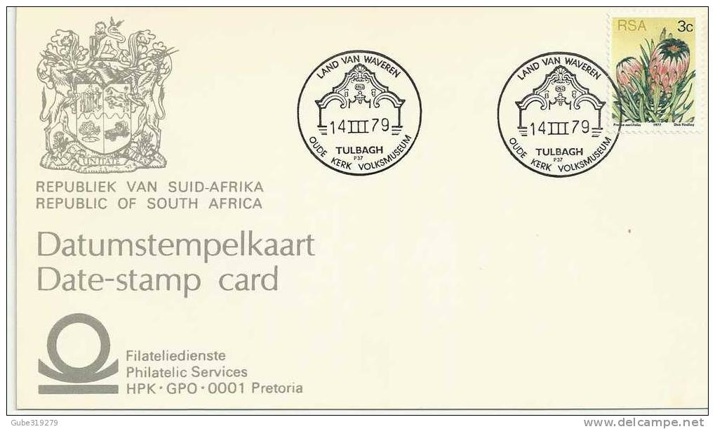 SOUTH  AFRICA – 1979 –  DATE STAMP CARD – OUDE KERK VOLKSMUSEUM  WITH 1  STAMP   RE.118 - Other & Unclassified