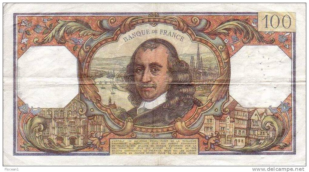 ****  BILLET  100 FRANCS CORNEILLE  1-9-1977  ALPHABET  N.1119  **** EN ACHAT IMMEDIAT !!! - 100 F 1964-1979 ''Corneille''