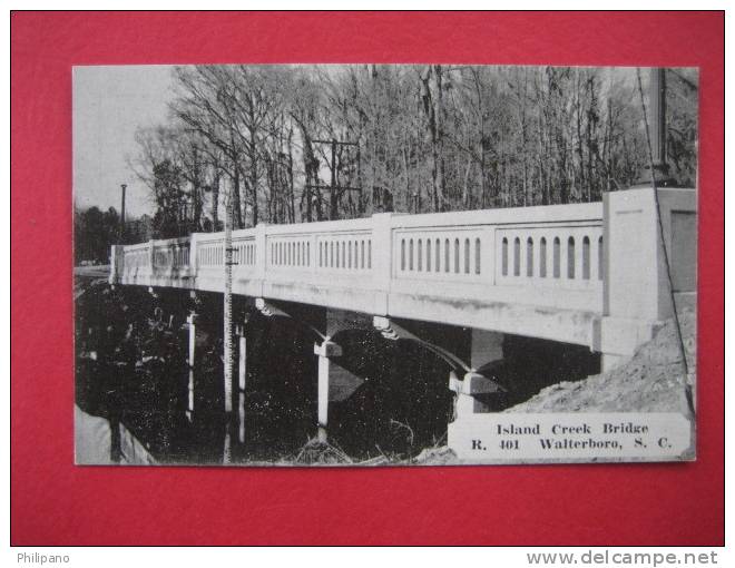 Walterboro Sc  Island Creek Bridge  R. 401       (ref 106)------- - Andere & Zonder Classificatie