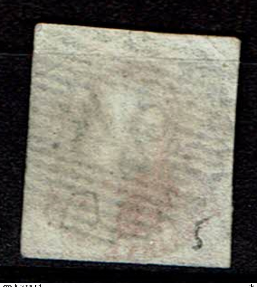 5a  Obl 24 BXL  Touché En Bas  Cob 625 - 1849-1850 Medaillen (3/5)