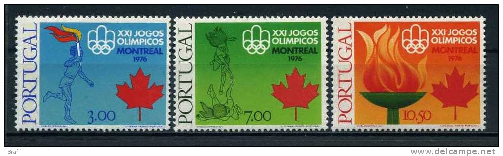 1976 Portogallo, Olimpiadi Montreal , Serie Completa Nuova - Neufs