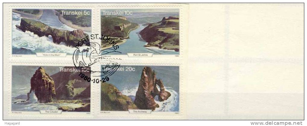 #Transkei 1980. Tourism. Michel 79-82. Cancelled On Paper. - Transkei