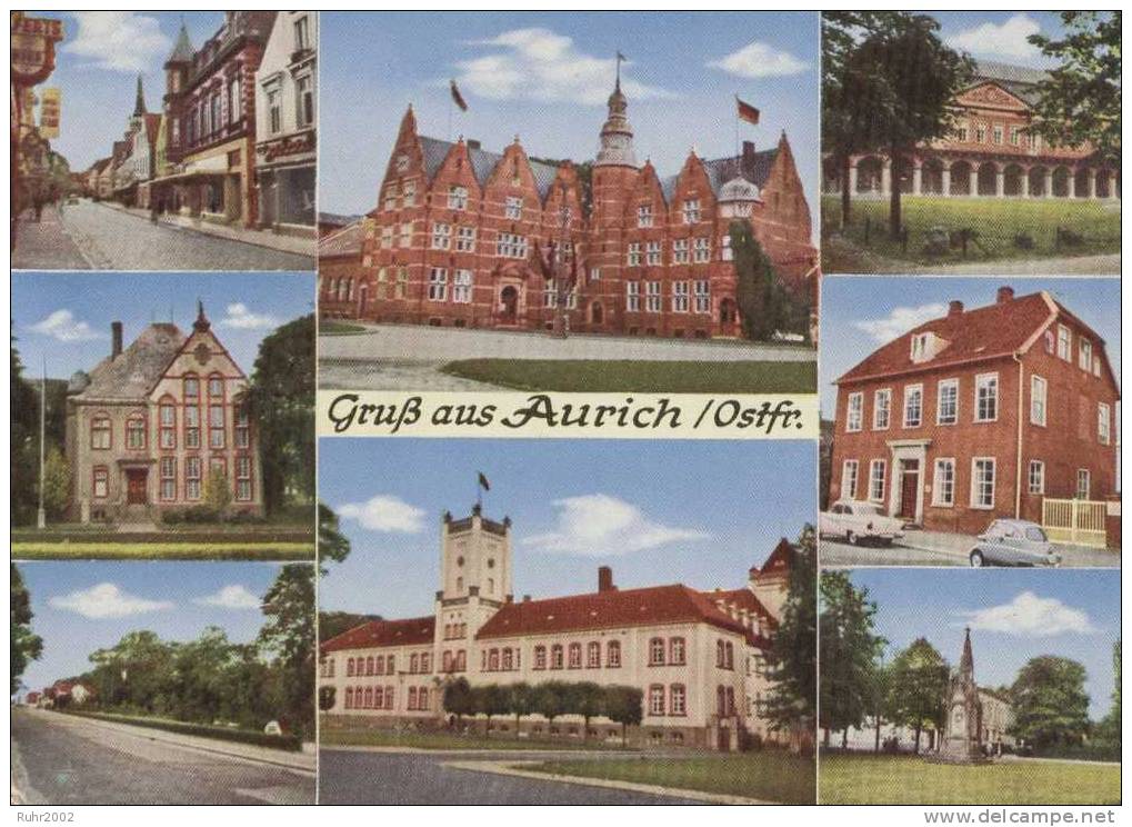 Aurich Mehrbildkarte Ca. 1965 (ungelaufen) - Aurich