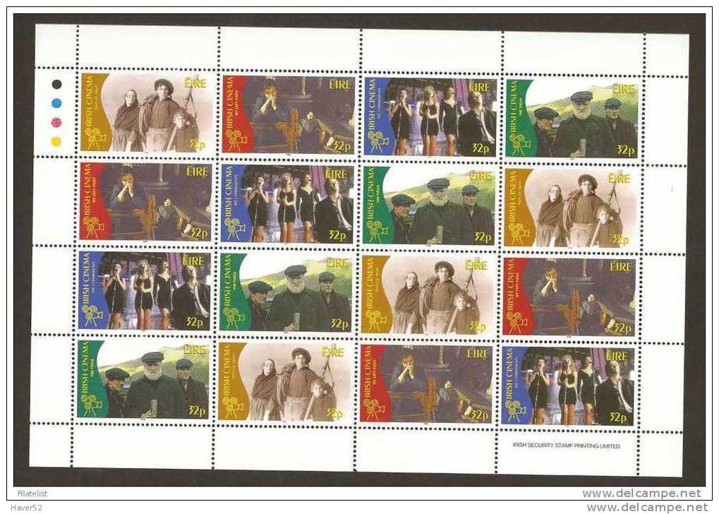 Irish Cinema Sheetlet 1996 MNH - Blocks & Sheetlets