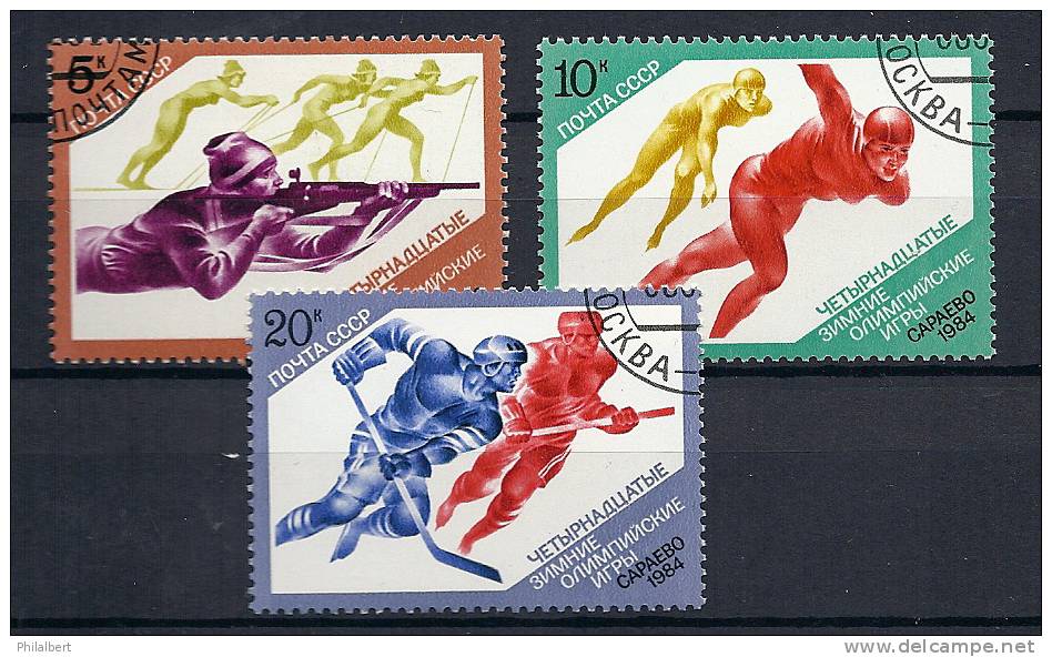 JO84 - Jeux Olympiques 1984, Sarajevo , Timbres Russes - Inverno1984: Sarajevo