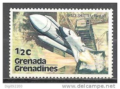 1 W Valeur Unused, Non Oblitérée - GRENADA - SPACE SHUTTLE - N° 1259-12 - Amérique Du Sud