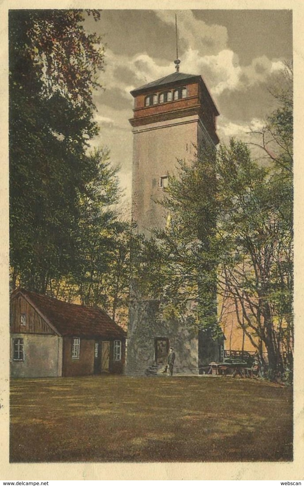 AK Bensheim  Malchen Melibokusturm Color 1924 #06 - Bensheim