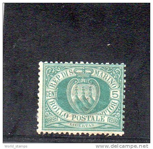 SAN MARINO 1894-99 CIFRA O STEMMA * - Neufs