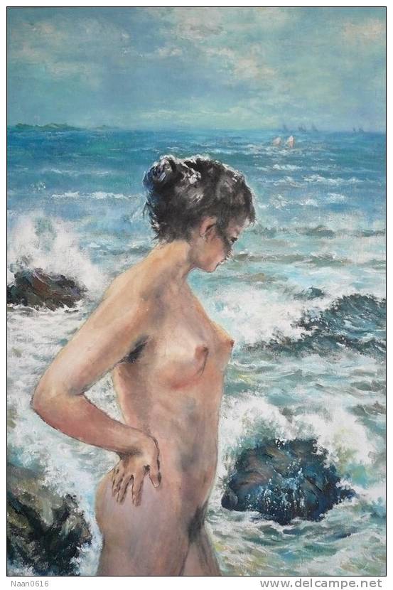 Oil Painting Nude Naked  ,  Postal Stationery -Articles Postaux -Postsache F (Y11-39) - Nudes