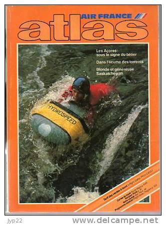 Atlas Air France Revue Magasine Juin 1981 - Les Açores Kayak Canoë Rafting Canyoning Saskatchewan Canada - Aviation