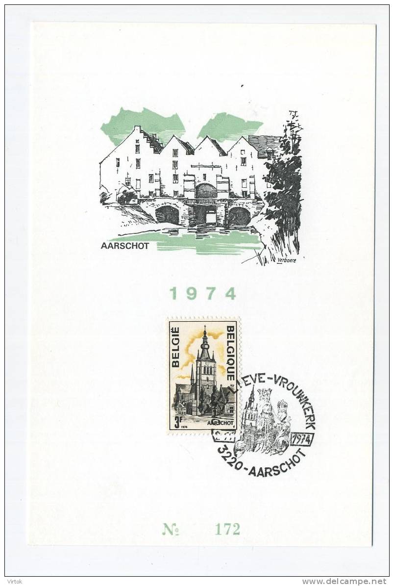 Aarschot :  OLV Kerk 1974  ( Peperke Uitgave N° 172 )   ( Philatelie )    ** GEEN POSTKAART ** - Aarschot