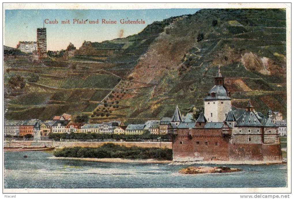 12310  Germania    Caub Mit Pfalz Und  Ruine  Gutenfels,  NV - Kaub