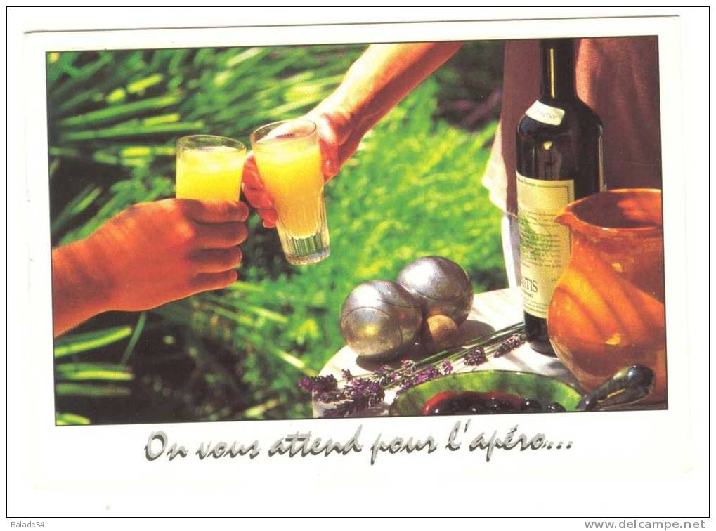 CPM - (sport) - PETANQUE - "on Vous Attend Pour L'apéro" - (pastis) - Pétanque