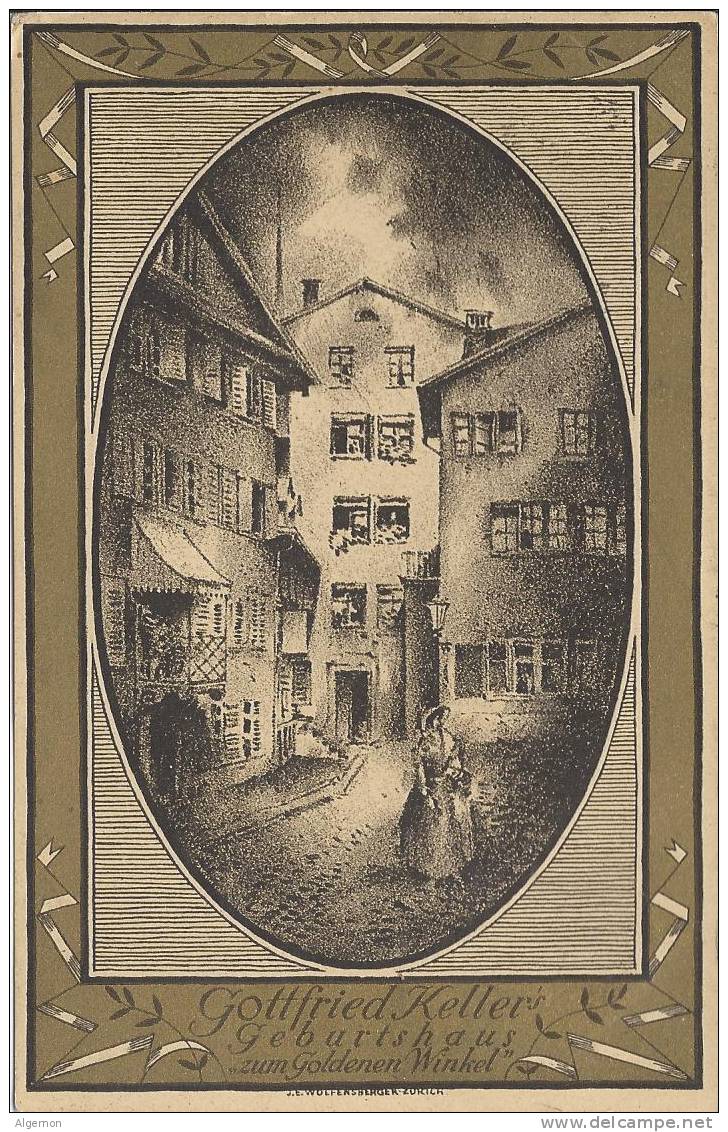 1124 - Gottfried Keller´s Geburtshaus Zum Goldenen Winkel - Personajes