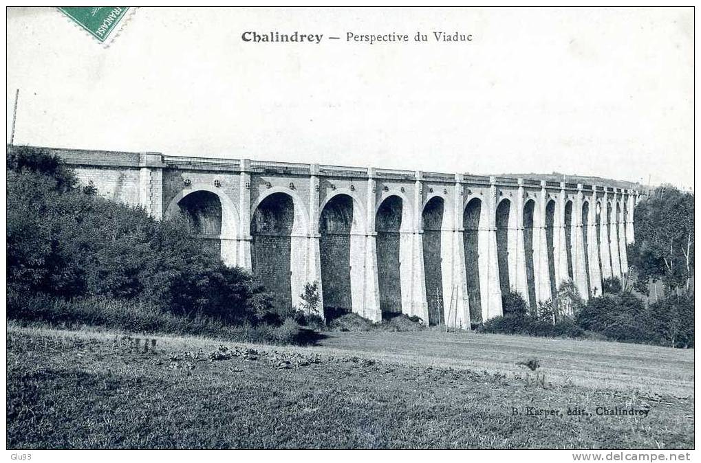 Lot 2 CPA - Chalindrey (52) - Panorama De La Gare, N° 2 + Perspective Du Viaduc - Chalindrey