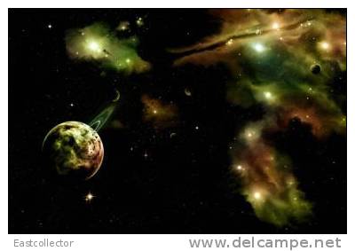 Space Art S-t-a-m-p-ed Card  1271 - Astronomy
