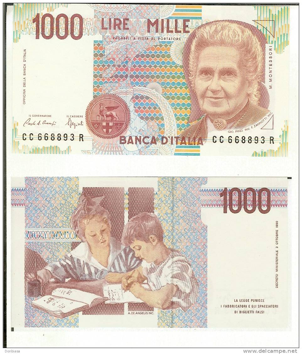 1.000 Lire Montessori 1993 - Lettera C (FDS) - 1000 Lire