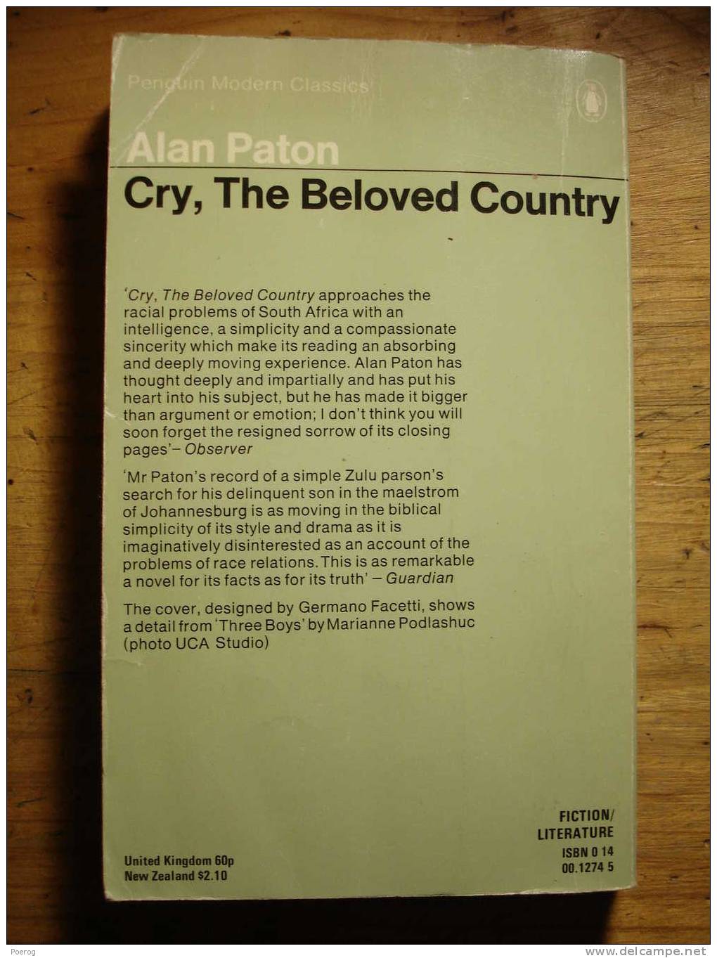 ALAN PATON - CRY THE BELOVED COUNTRY + LIVRE(T) D'ETUDES COLES NOTES - LOT DE 2 LIVRES - Clásicos