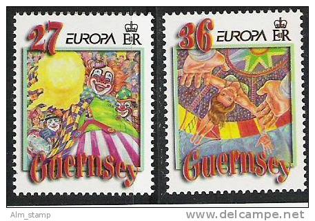 2002 Guersey   Mi. 914-5 **MNH Europa - 2002