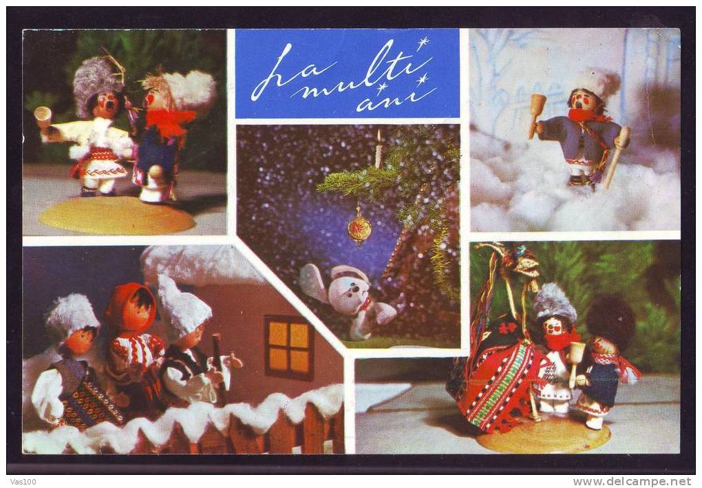 MARIONNETTES,DOLL ,STATIONERY ENTIER POSTAUX PC 1970 ROMANIA. - Marionetas