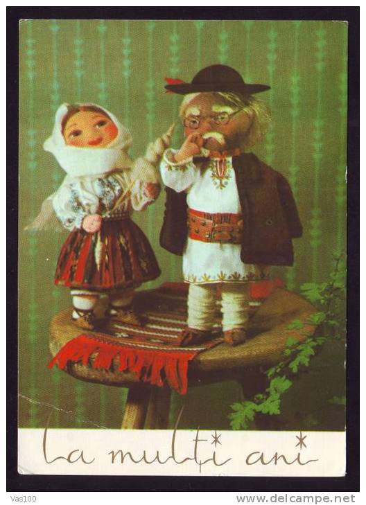 MARIONNETTES,DOLL ,STATIONERY ENTIER POSTAUX PC 1967 ROMANIA. - Puppets