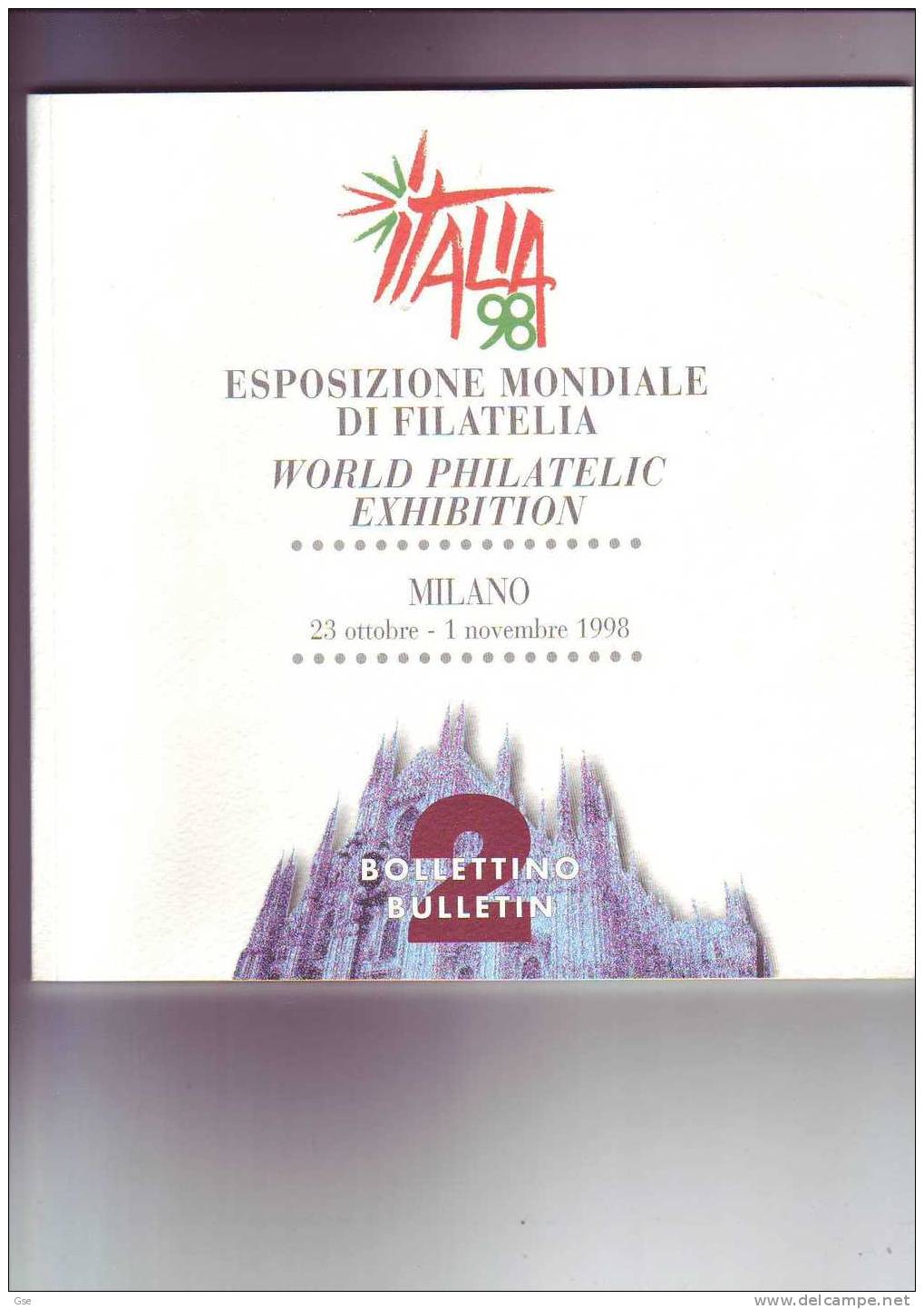 ESPOSIZIONE MONDIALE DI FILATELIA - ITALIA  ´98 - Altri & Non Classificati