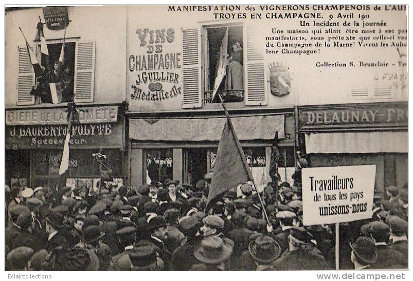 Troyes..Manifestations Des Vignerons Champenois...Un Incident De La Journée... - Troyes