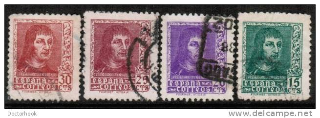 SPAIN   Scott #  658-61  F-VF USED - Used Stamps