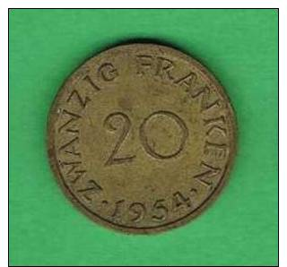 P441 Saarland 20 Francos 1954  () - Altri & Non Classificati