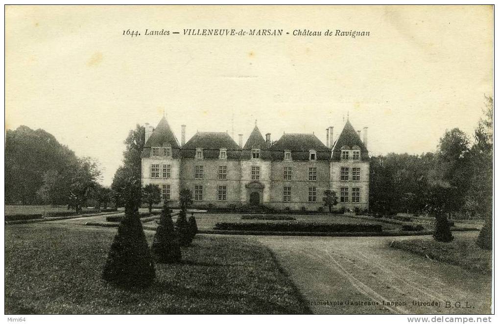 40. VILLENEUVE-DE-MARSAN . CHATEAU DE RAVIGNAN . - Villeneuve De Marsan