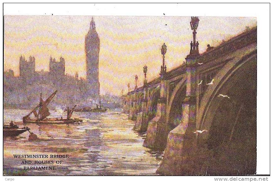 Westminster Bridge And Houses Of Parliament. - Houses Of Parliament