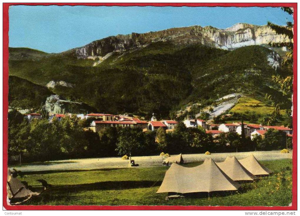 CPSM 26 CHATILLON EN DIOIS Station Touristique - Le Camping    ** Format CPM - Châtillon-en-Diois