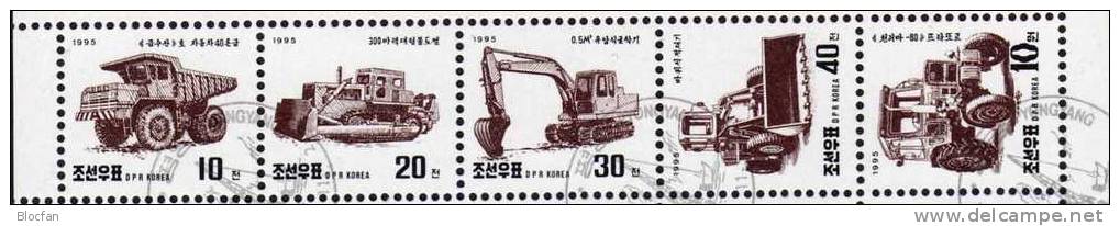 Collection Fische Autos Tiere Skulptur Bauwerke 1995 Coree 3765-93 In 5 ZD+25-Block O 39€ Bloc Hb S/s Art Sheet Bf Corea - Collections (sans Albums)