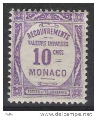 Monaco Y/T 14 (*) - Taxe