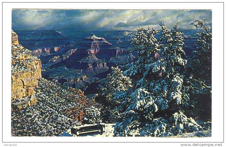 C562 Arizona - Snow At The South Rim  / Viaggiata 1980 - Autres & Non Classés
