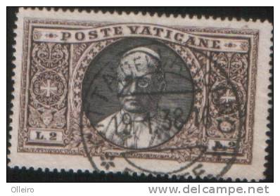 Vaticano Vatican Vatikan  1933 "Giardini E Medaglioni" Da 2L VFU - Oblitérés