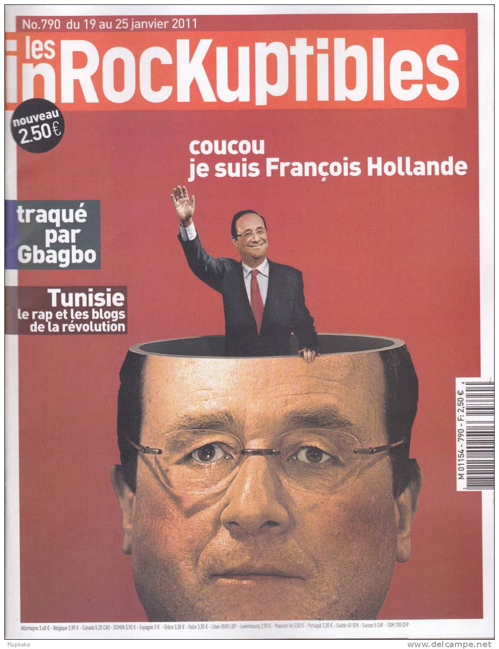 Les Inrockuptibles 790 Janvier 2011 Coucou Je Suis François Hollande - Música