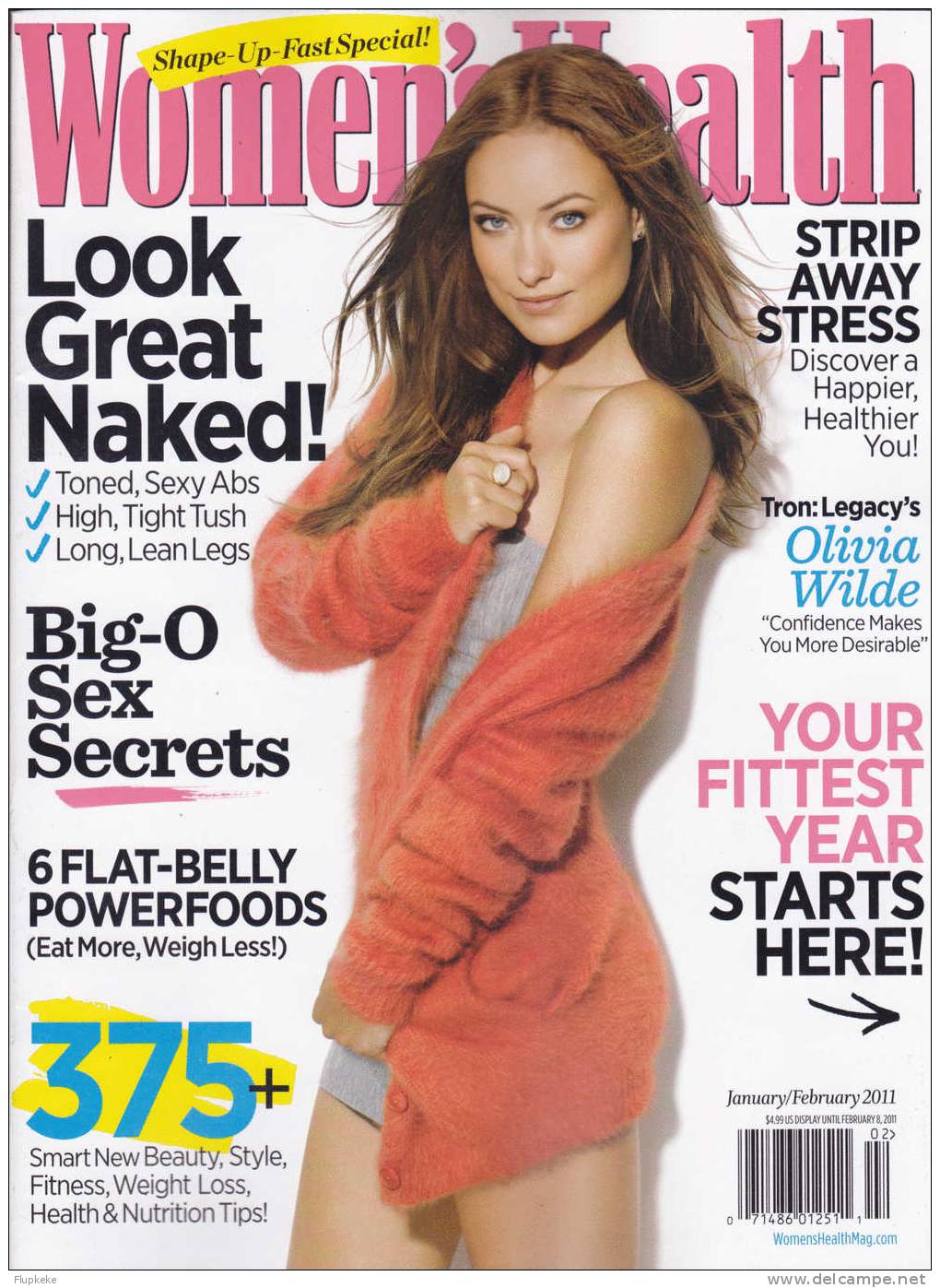 Women´s Health February 2011 Cover Tron Legacy´s Olivia Wilde Discover A Happier Healthier You! - Unterhaltung